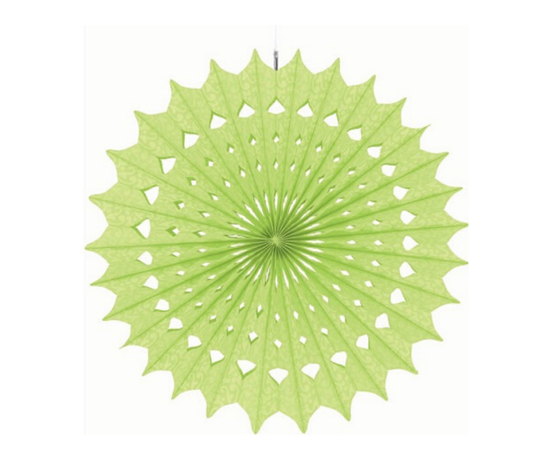 Limenvihreä paperiviuhka 40 cm