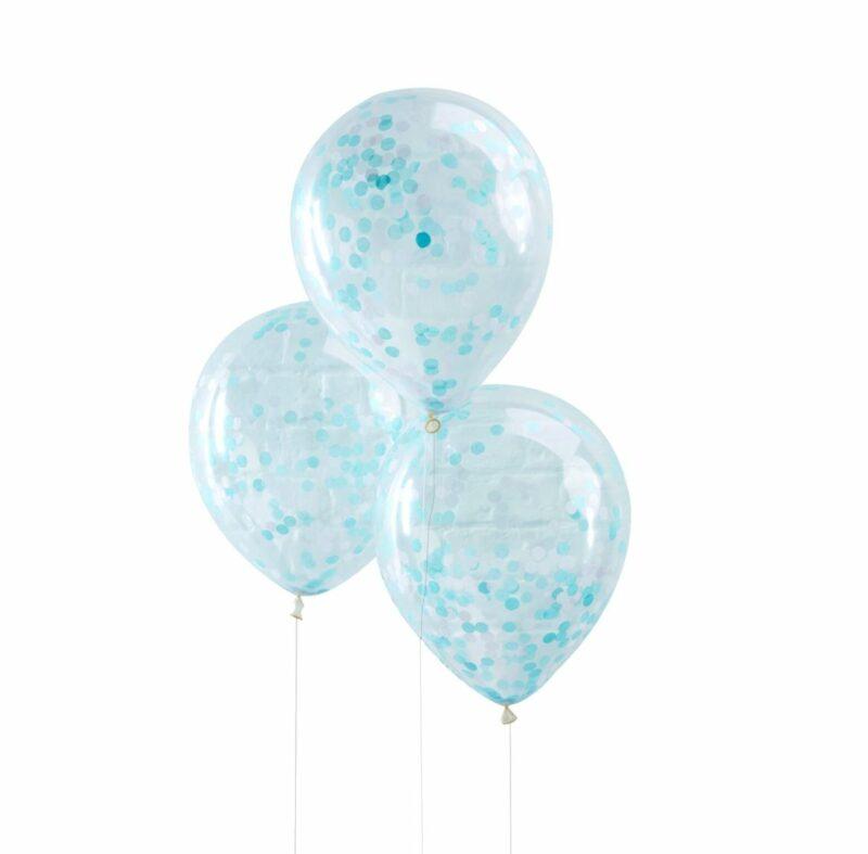 Siniset konfetti ilmapallot