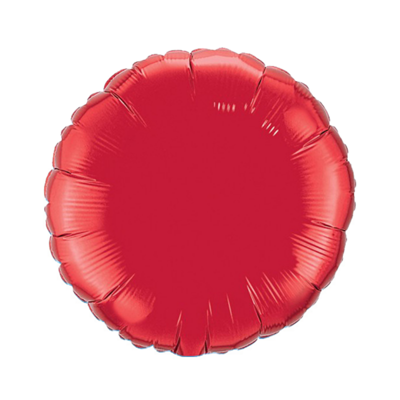 Pyöreä folioilmapallo 45 cm - punainen