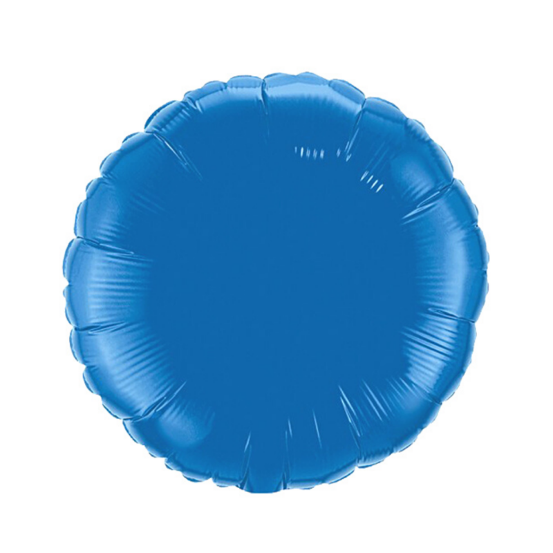 Pyöreä foliopallo 45 cm - sininen