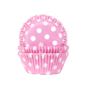 vaaleanpunavalkoiset muffinivuoat