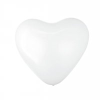 Sydänilmapallot, valkoinen 25 cm - 100 kpl