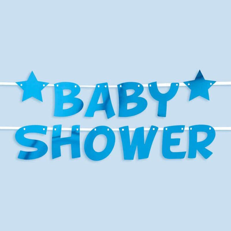 Baby shower viirinauha sininen