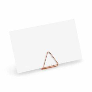 Korttipidike ruusukultainen triangeli