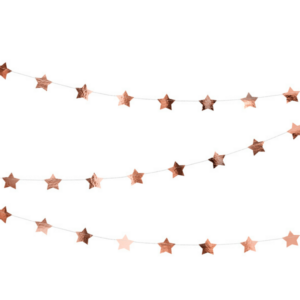 ruusukultainen tähtikoristenauha, 3,6 m