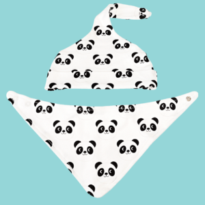 Panda vauvan pipo ja kauluri