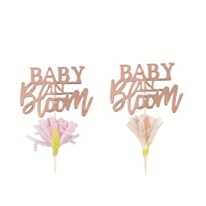 baby in bloom kuppikakkukoristeet