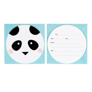Panda-kutsukortit ja kirjekuoret, 8 kpl 2
