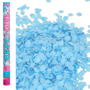 Boy or Girl konfettitykki - sininen 2