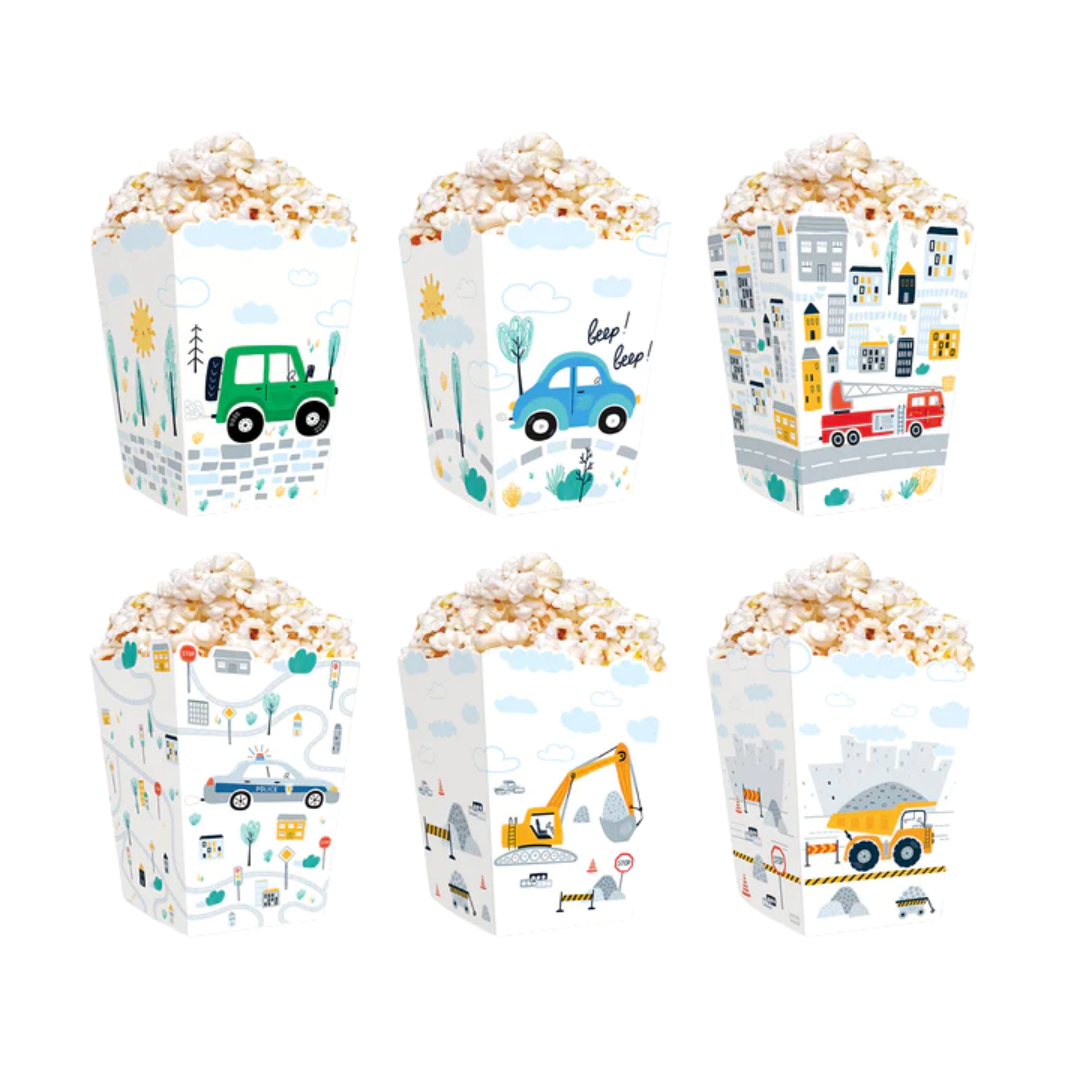 Popcorn-astiat autot ja koneet